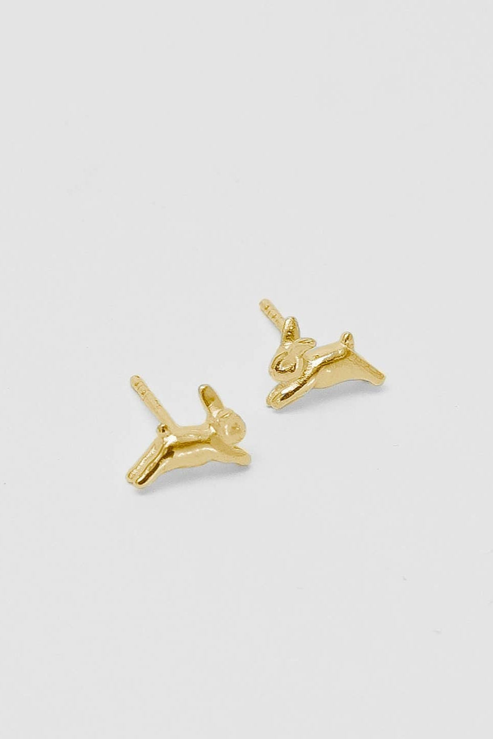 Bunny Stud Earrings, Gold
