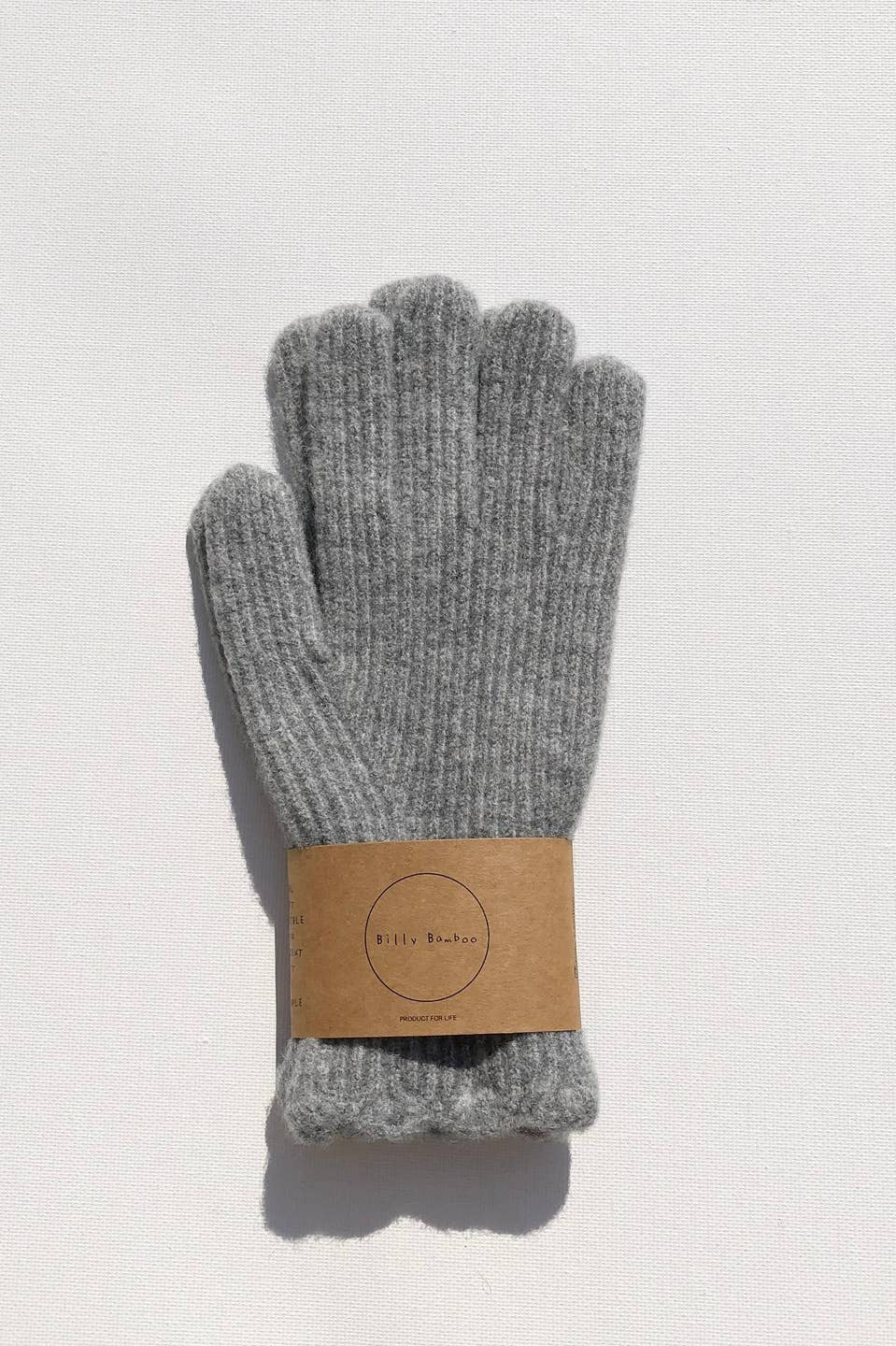 Wool Gloves, Light Grey