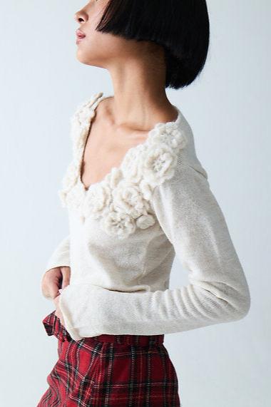 Cara Top, Ivory