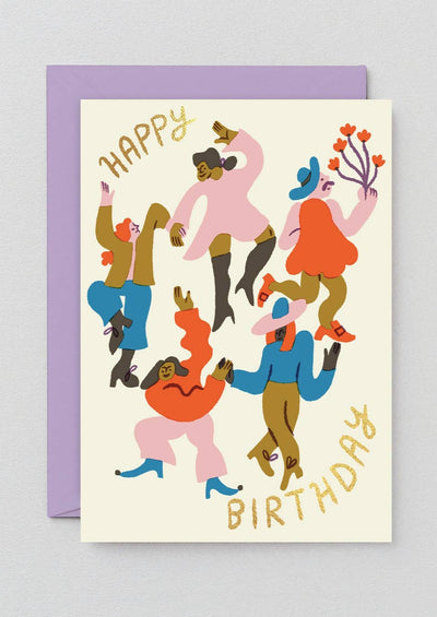 Happy Birthday Dancers Greeting Card