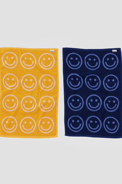 Happy Hand Towel, Happy Blue Marigold