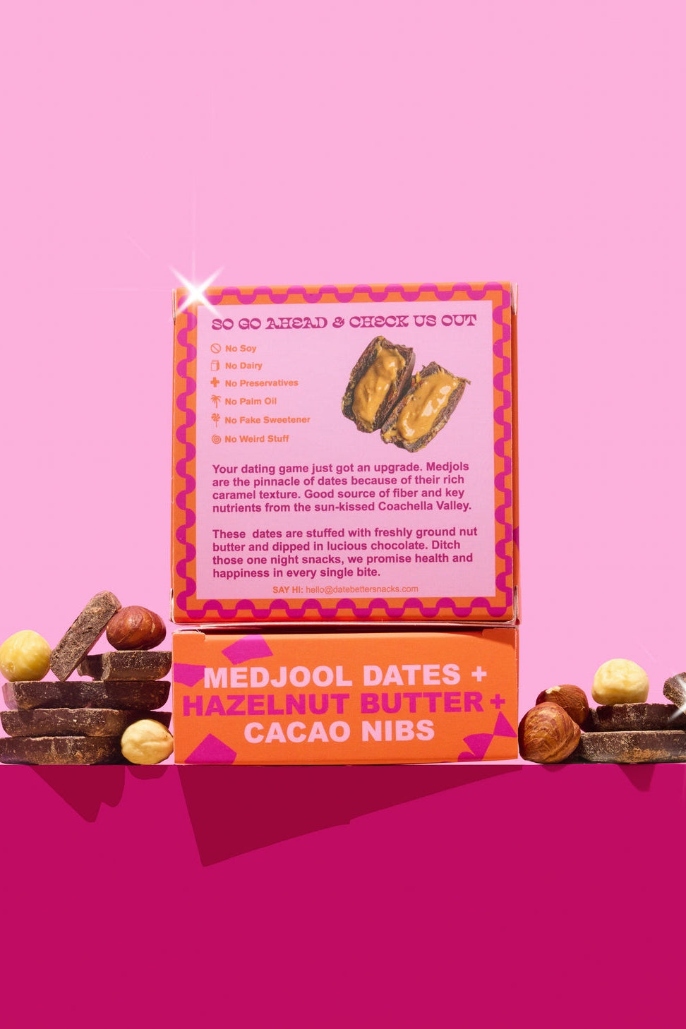 Hazelnut Praline, Chocolate Covered Dates