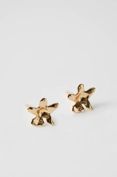 Flower Studs, Gold