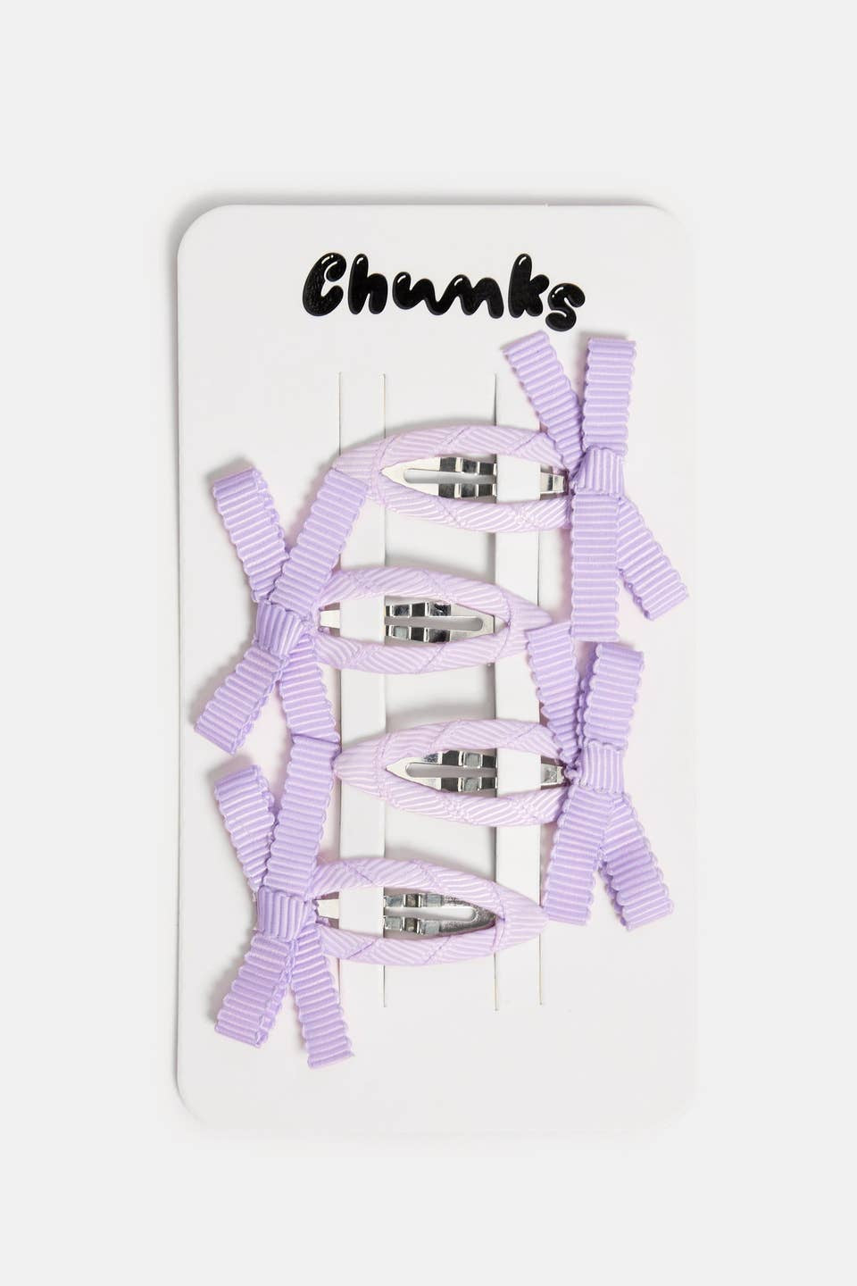 Bow Snap Clips, Lilac