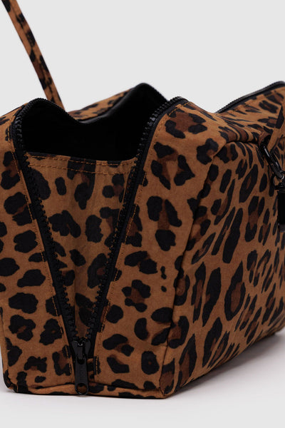 Nylon Bowler Bag, Leopard