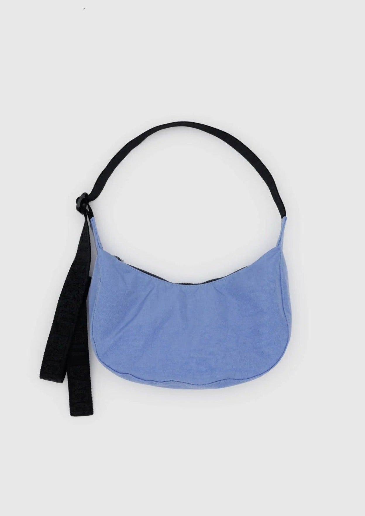 Small Nylon Crescent Bag, Cornflower