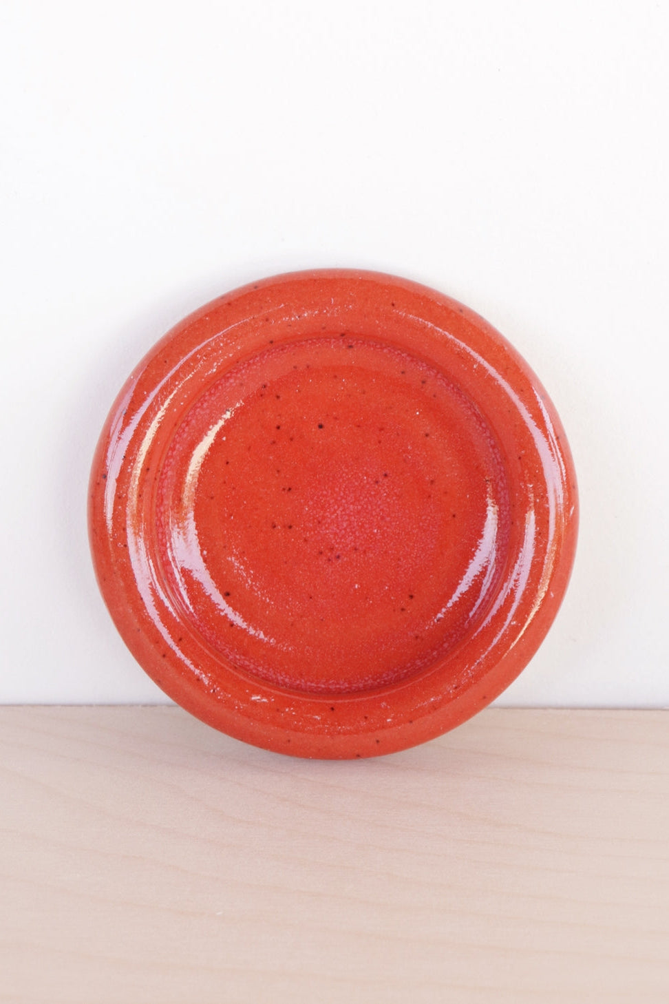 Minimalist Ceramic Trinket Dish, Cherry