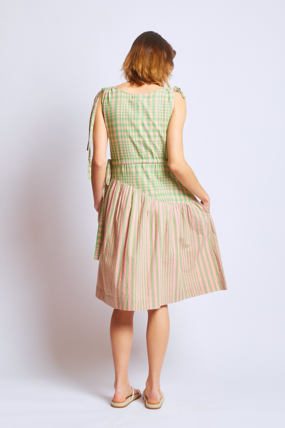 Athena Dress, Hudson Stripe Chex