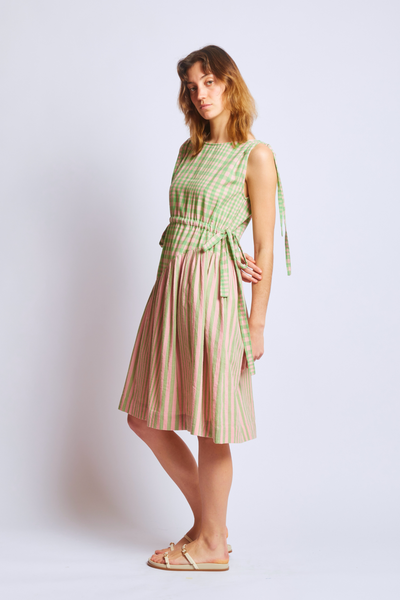 Athena Dress, Hudson Stripe Chex