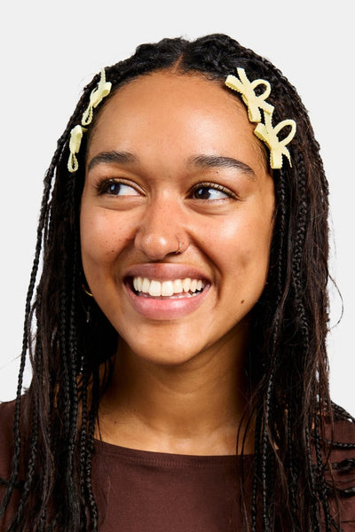 Bow Snap Clips, Butter