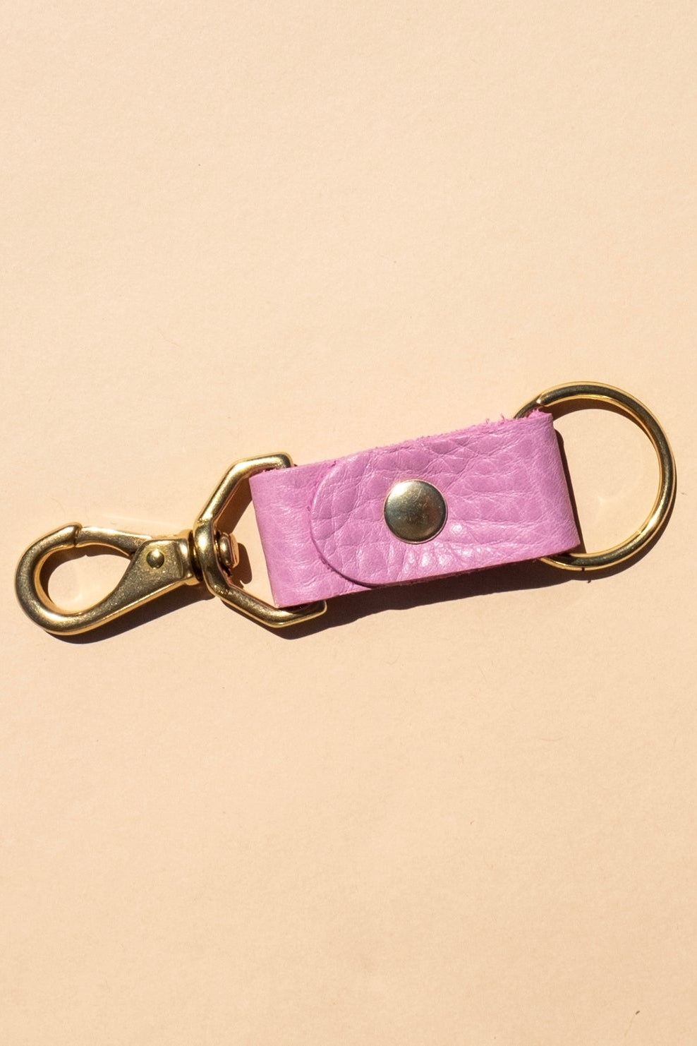 Leather Keychain, Sorbet