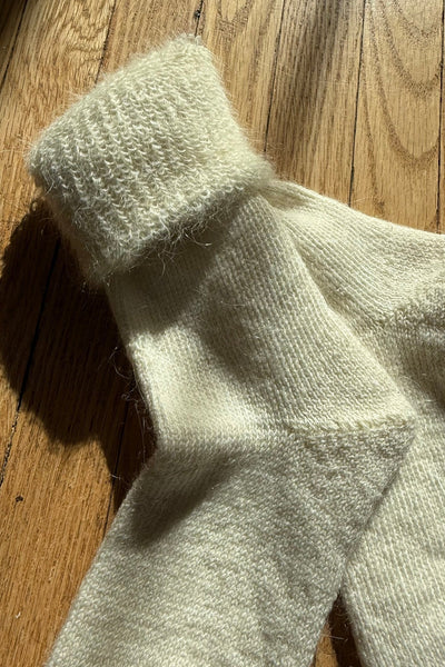 Mohair Socks, Undyed