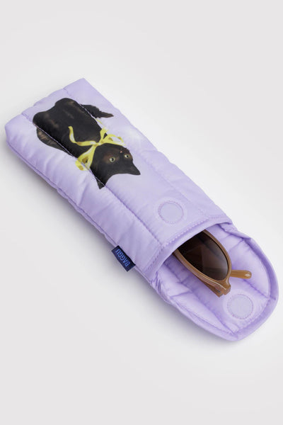 Puffy Glasses Sleeve, Fancy Cats