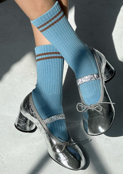 Boyfriend Sock, Powder Blue