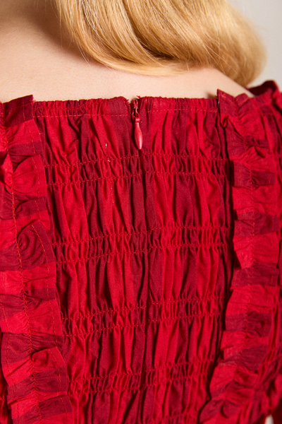 Raphaela Mini Dress, Red Stripe