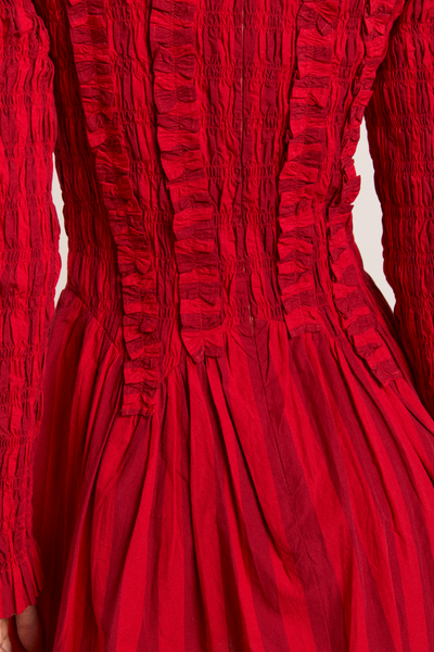 Raphaela Mini Dress, Red Stripe