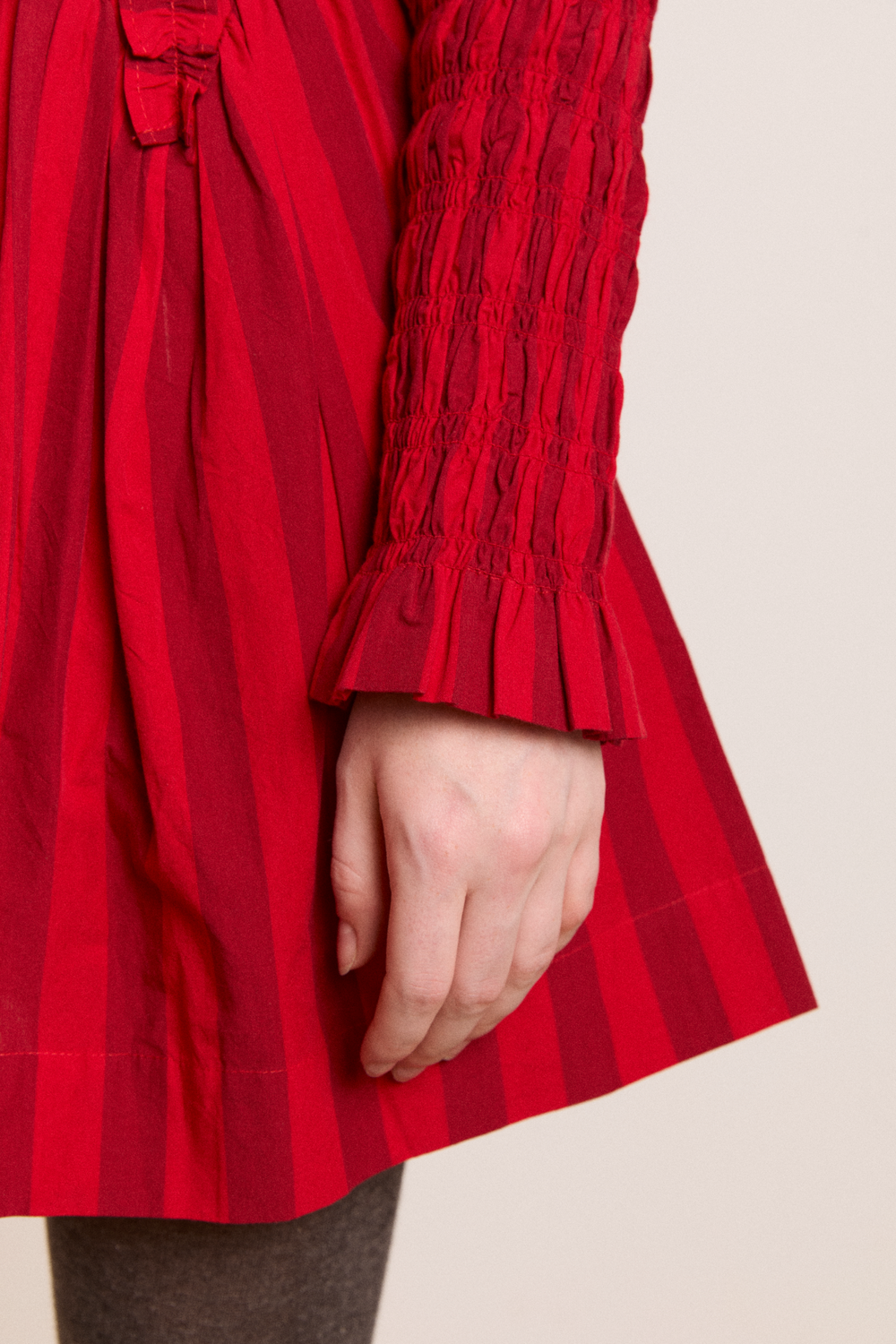 Raphaela Mini Dress, Red Stripe