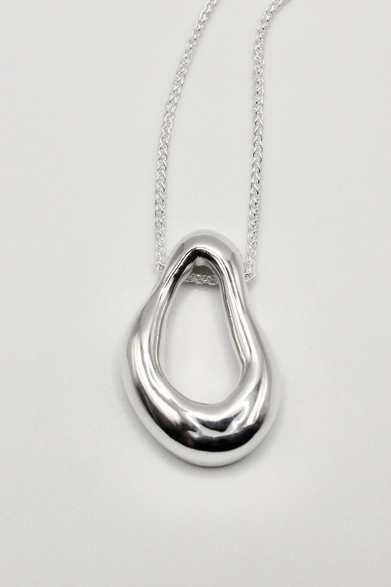 Andrea Pendant Necklace, Silver