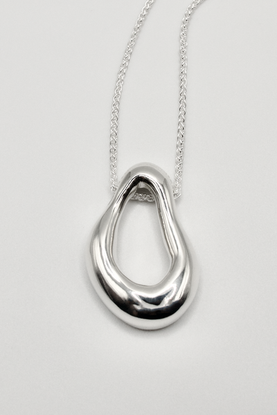 Andrea Pendant Necklace, Silver