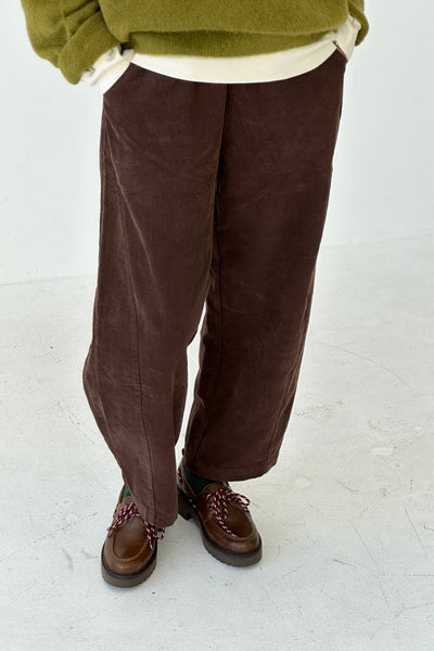 Corduroy Arc Pants, Chocolate