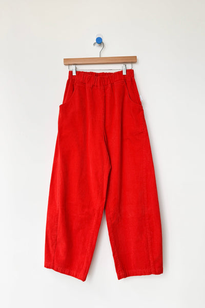 Corduroy Arc Pants, Flame