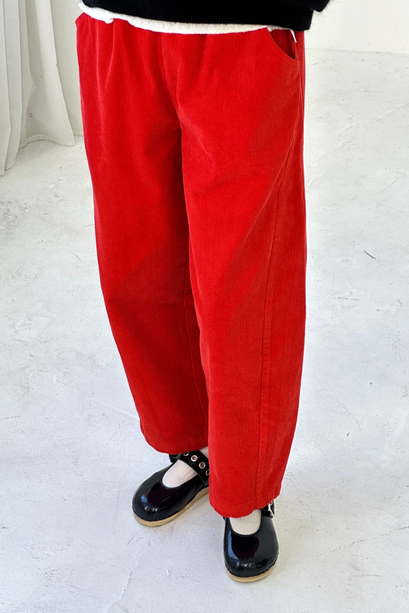 Corduroy Arc Pants, Flame