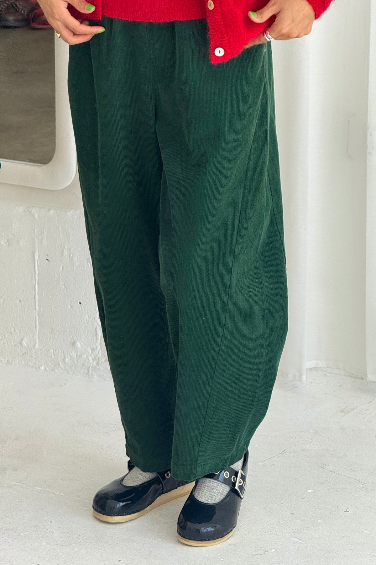 Corduroy Arc Pants, Foret