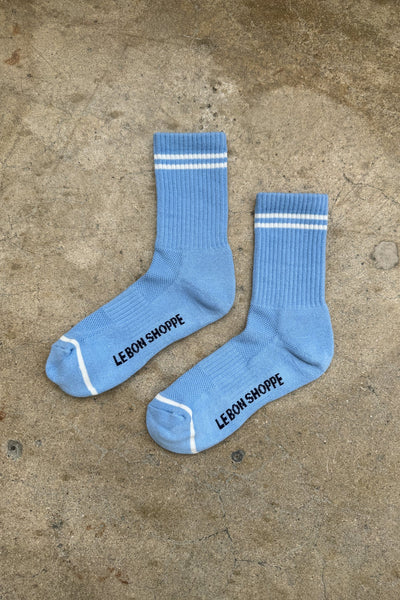 Boyfriend Sock, French Blue