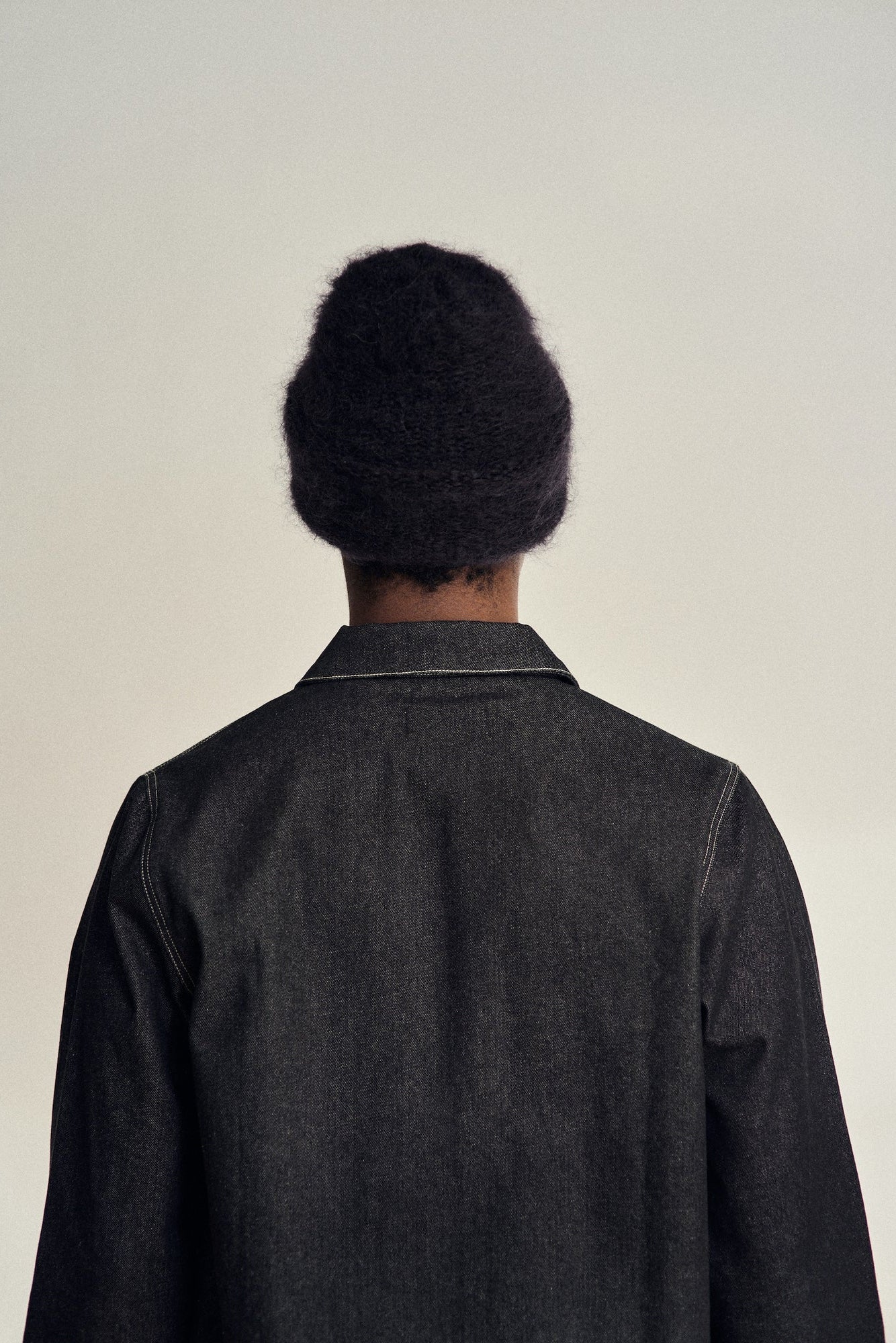 Cloud Mohair Beanie, Black