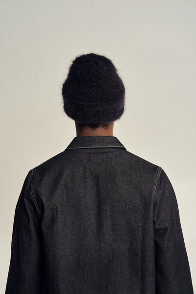 Cloud Mohair Beanie, Black