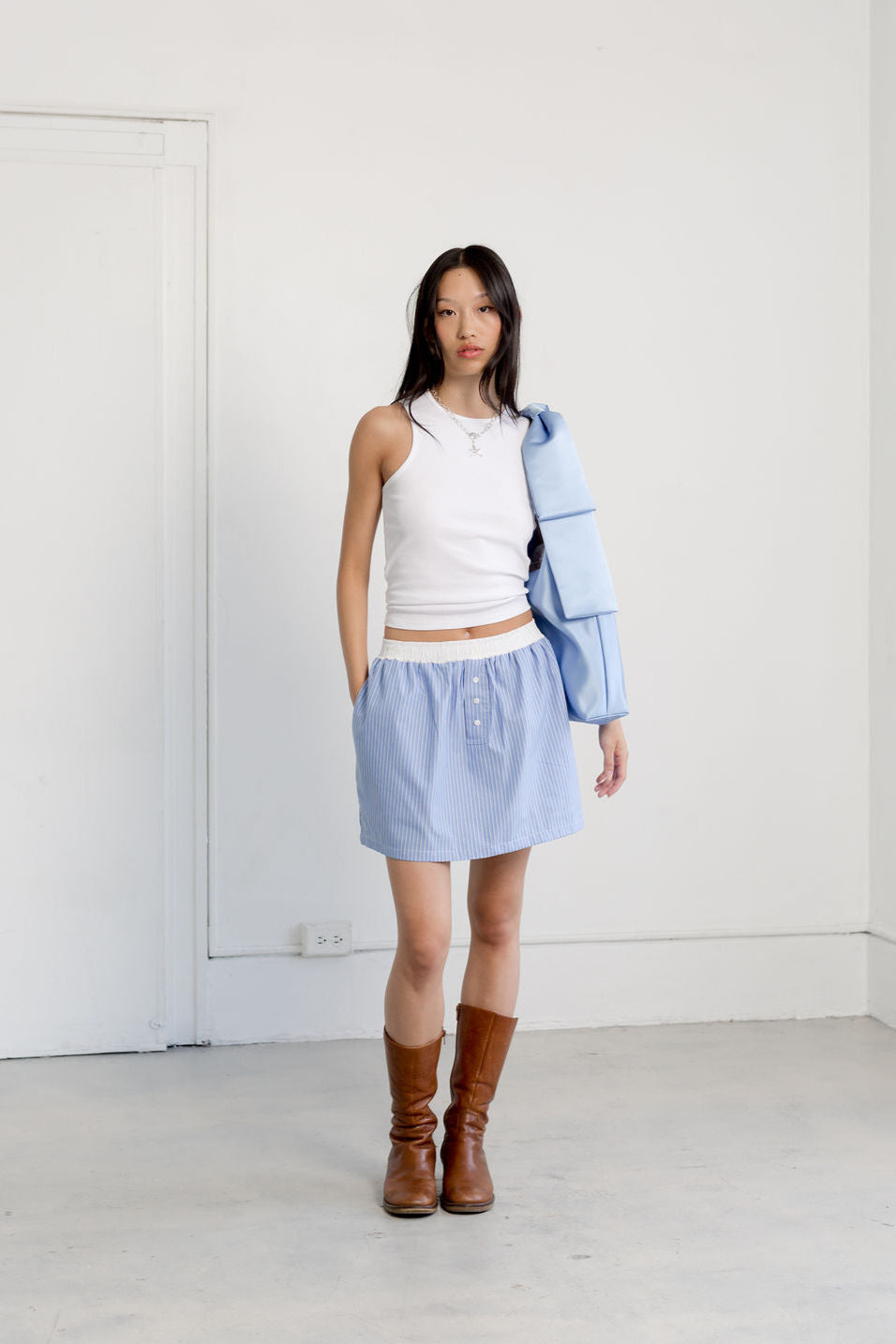 Boxer Skirt, Porter Stripe