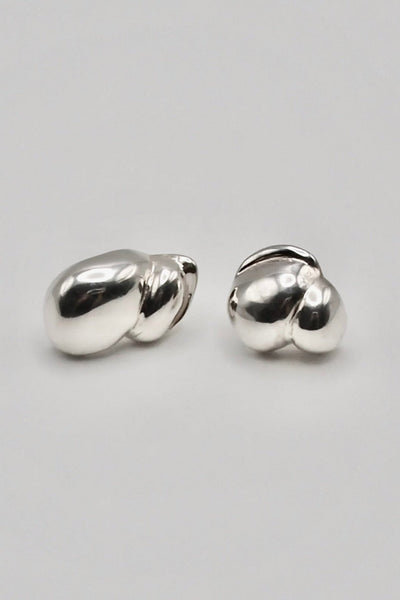 Camille Earrings, Silver