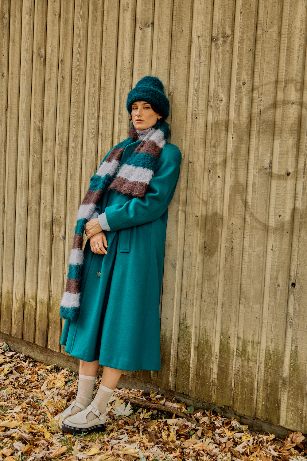 Cloud Mohair Beanie, Phthalo Green