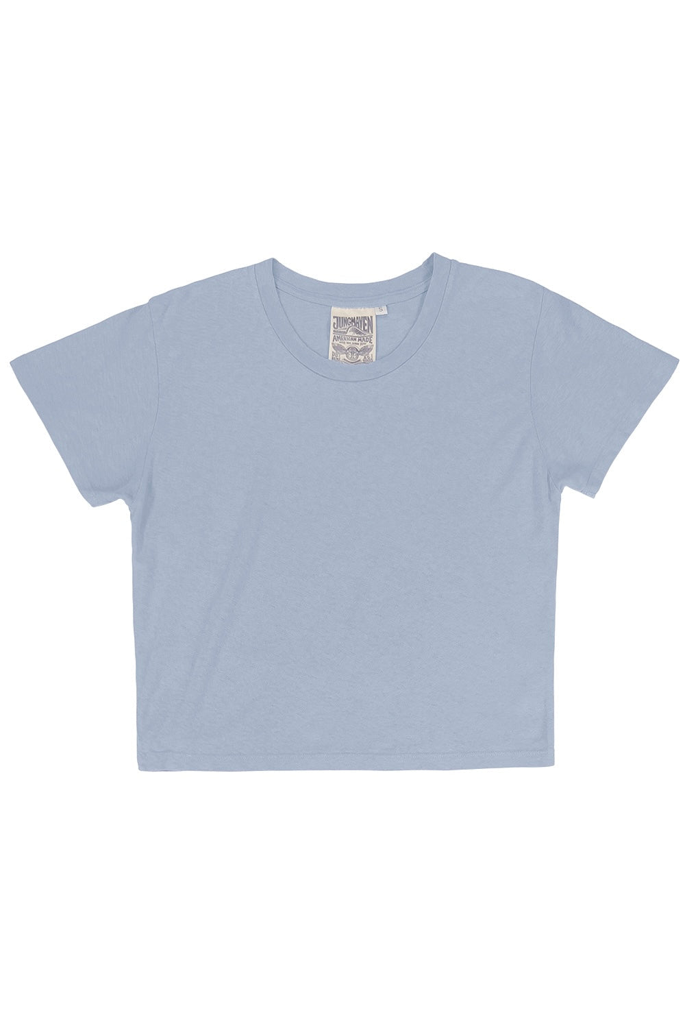 Lorel Crop Tee, Coastal Blue