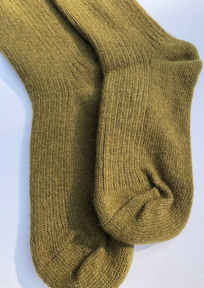 Iceland Wool Socks, Olive