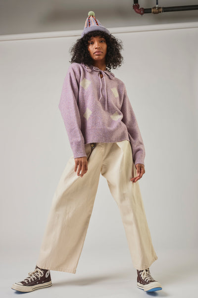 Harlequin Pullover, Lilac