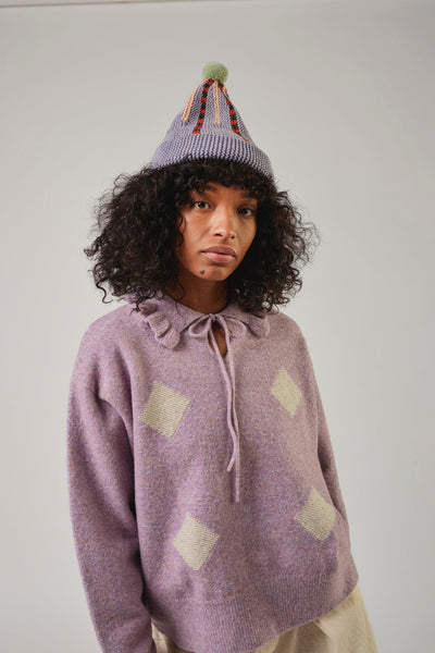 Harlequin Pullover, Lilac