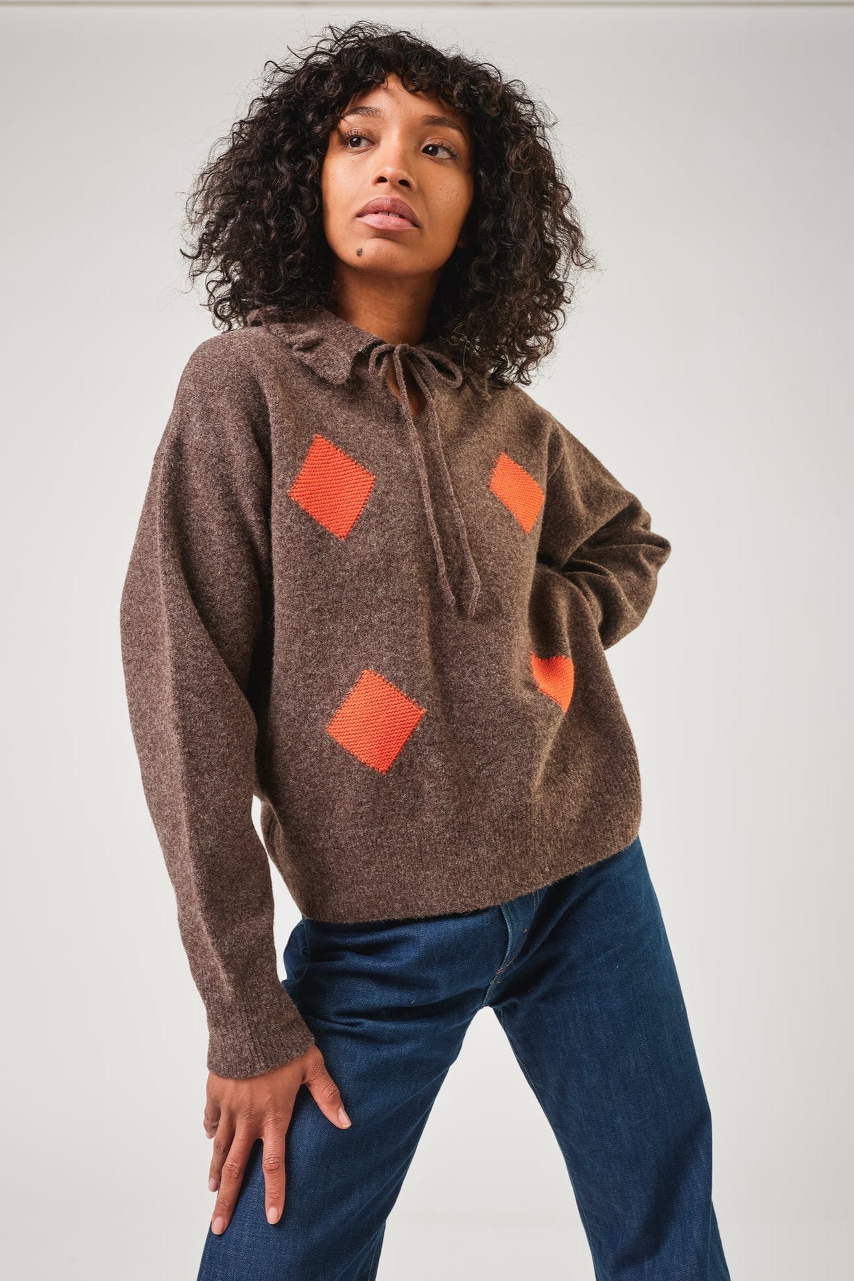 Harlequin Pullover, Walnut