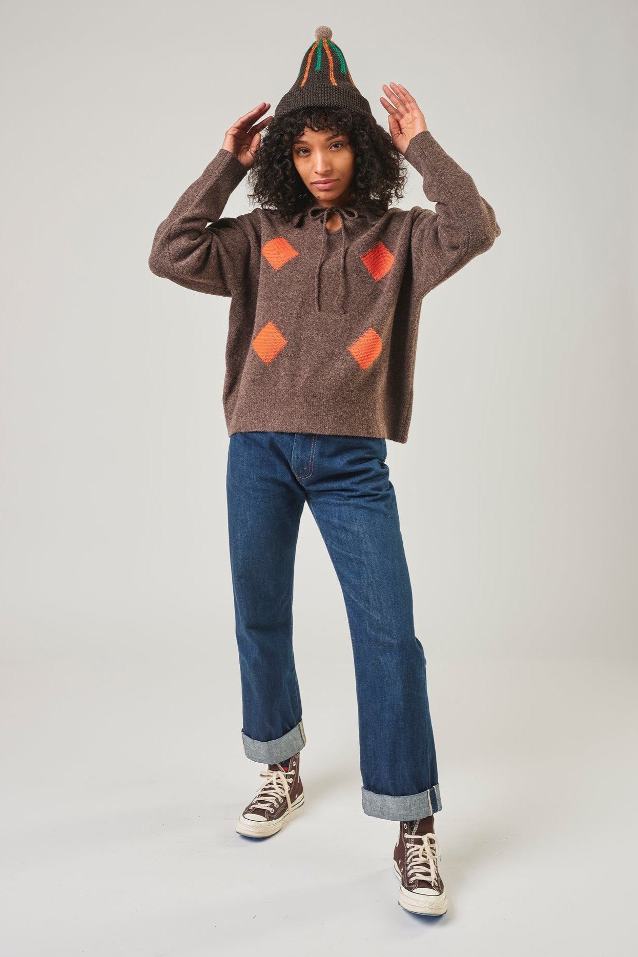 Harlequin Pullover, Walnut