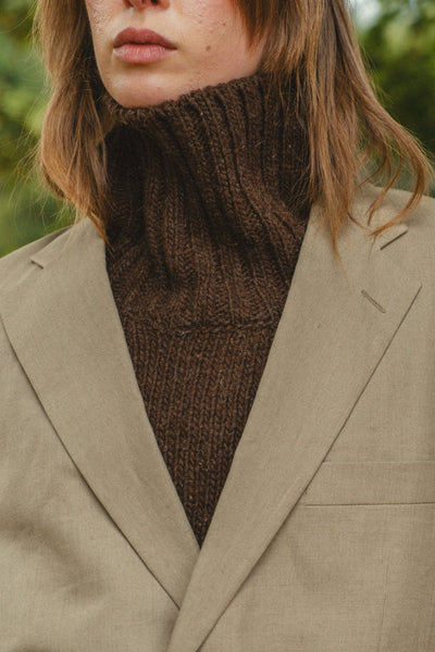 Oversized Ringo Sweater, Natural Brown