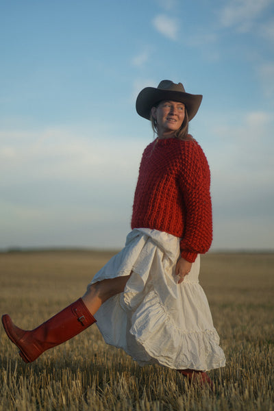 Everyday Sweater, Red