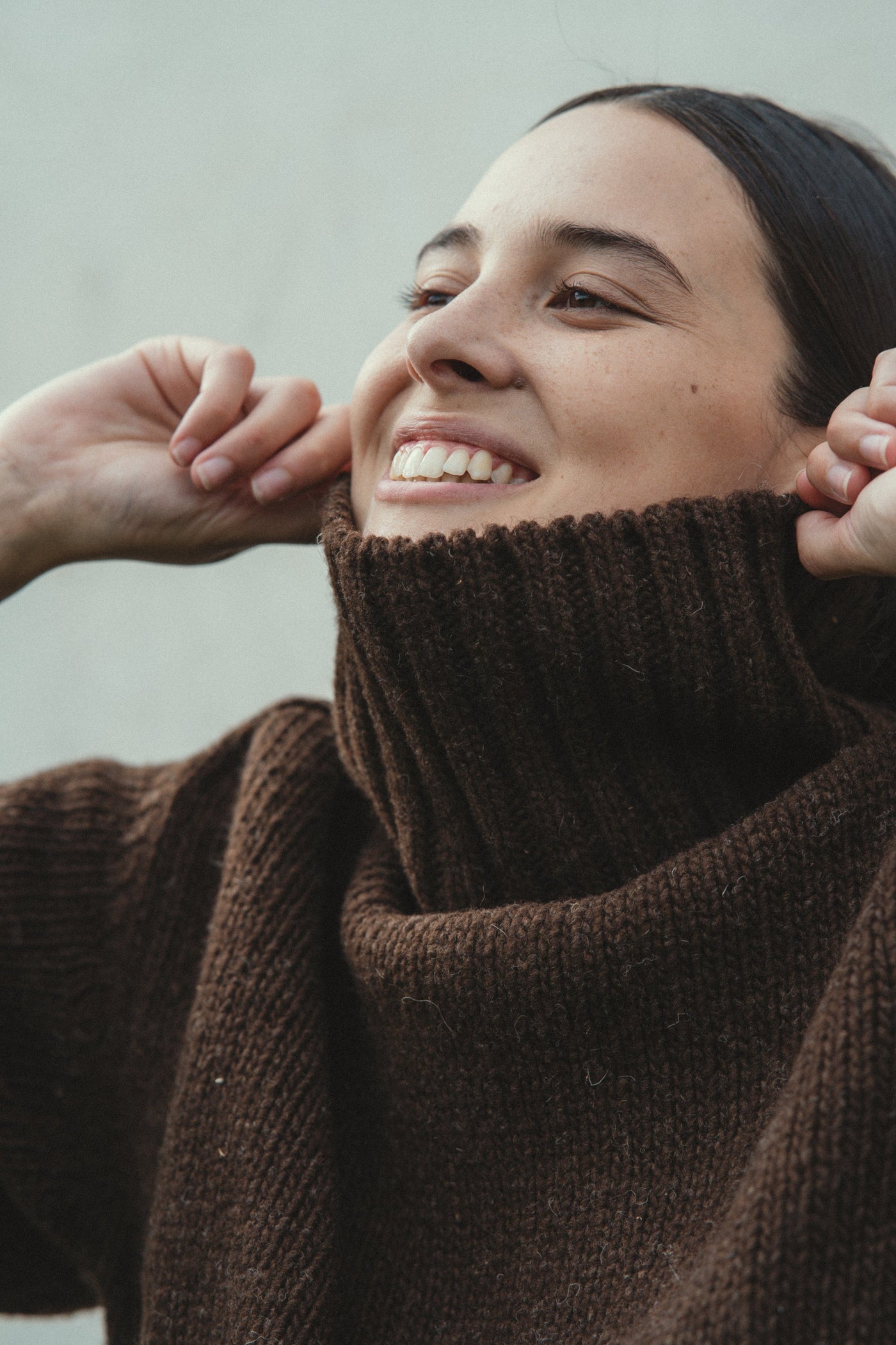 Oversized Ringo Sweater, Natural Brown