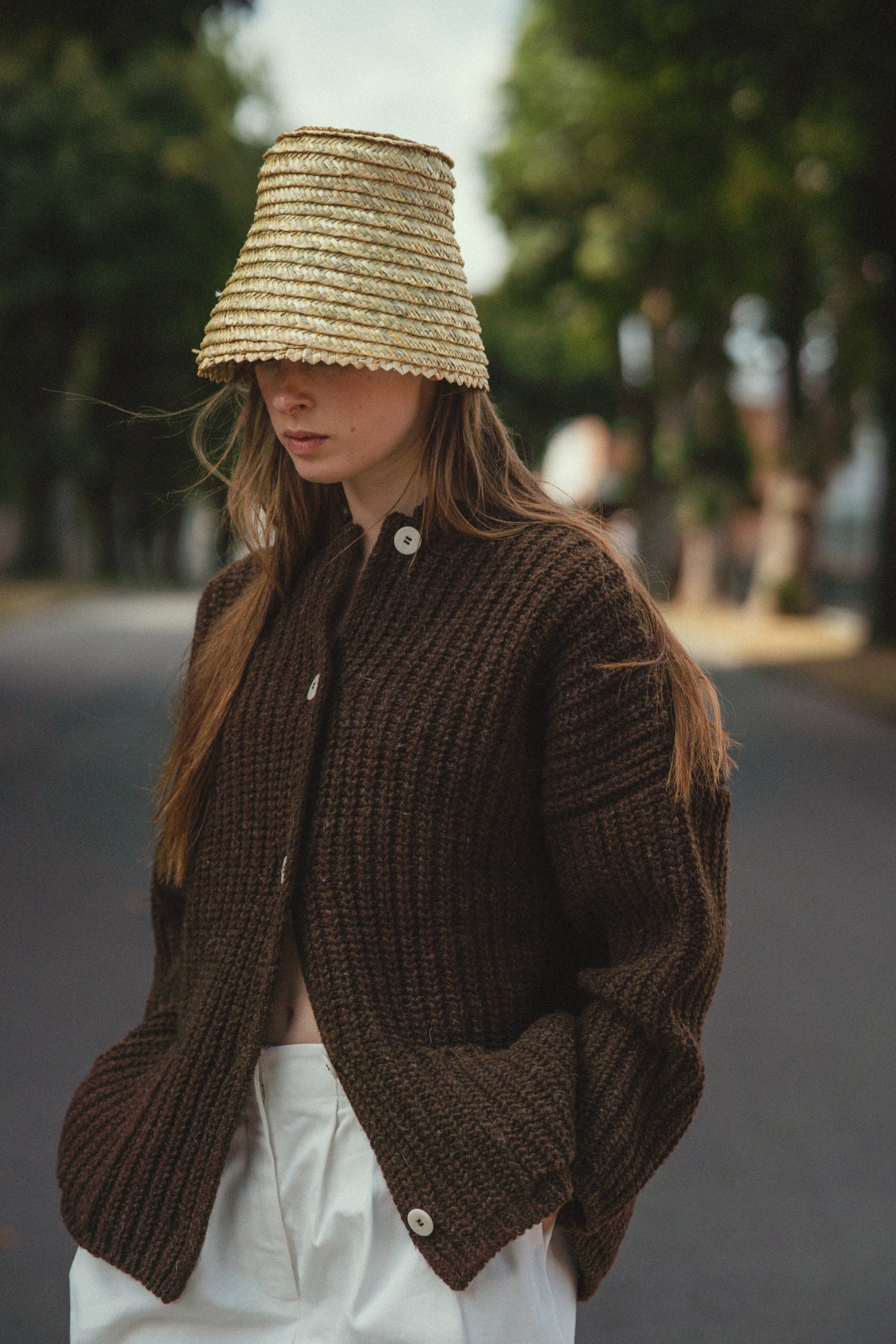 Rula Cardigan, Natural Brown