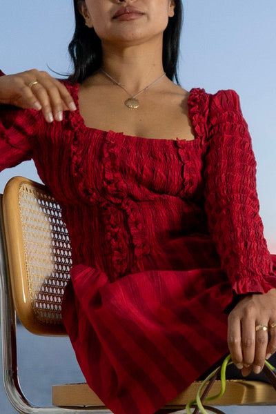 Bronze Scallop Shell, Lilac Silk Cord