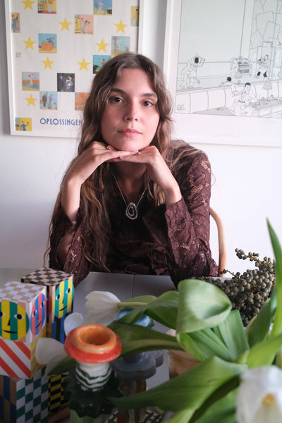 Andrea Pendant Necklace, Silver