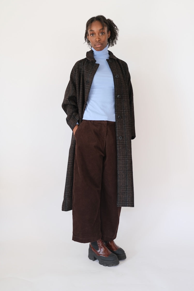 New Wool Trench, Plaid