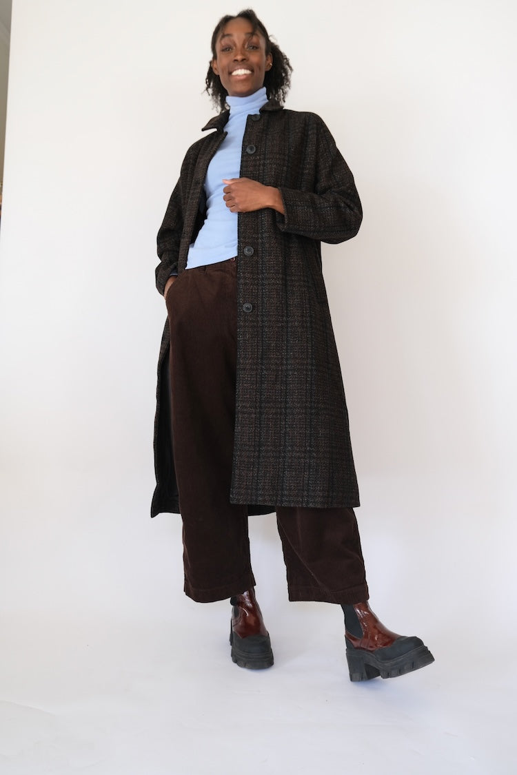 New Wool Trench, Plaid