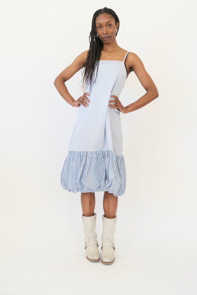 Dennis Dress, Blue + Multi Stripe