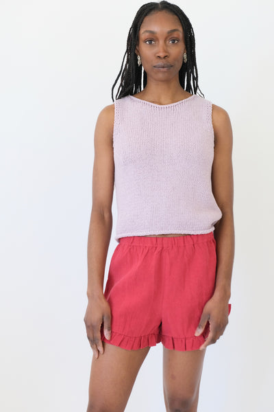 Boat Neck Tank, Lilac