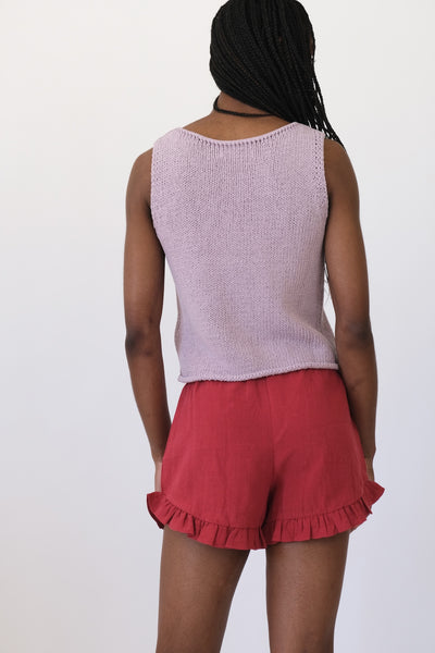 Boat Neck Tank, Lilac